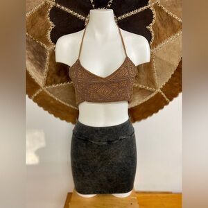 Tribal Brass Beaded Belly Top